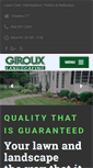 Mobile Screenshot of girouxlandscaping.com