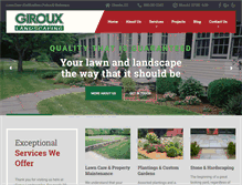 Tablet Screenshot of girouxlandscaping.com